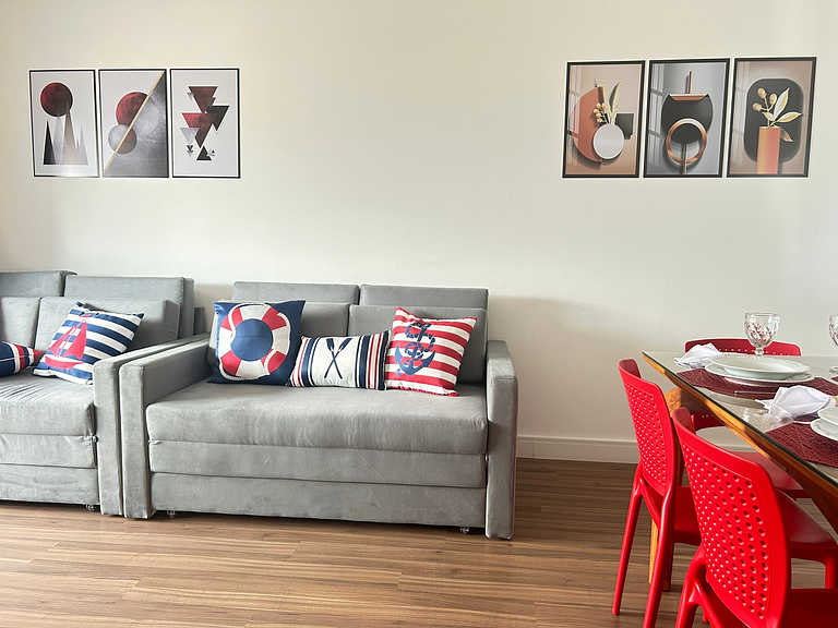 Vista Mar | Apto Completo + Servicio Playa