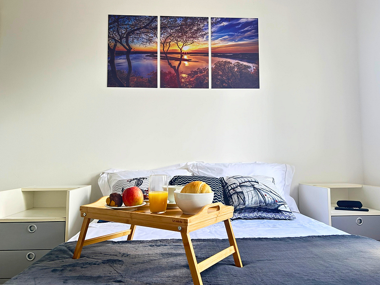 Frente Mar | Decorado, Equipado + Serviço de Praia
