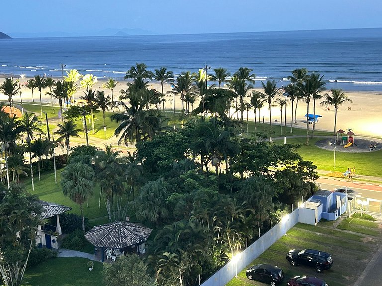 Sea view, heated pool, and beach service