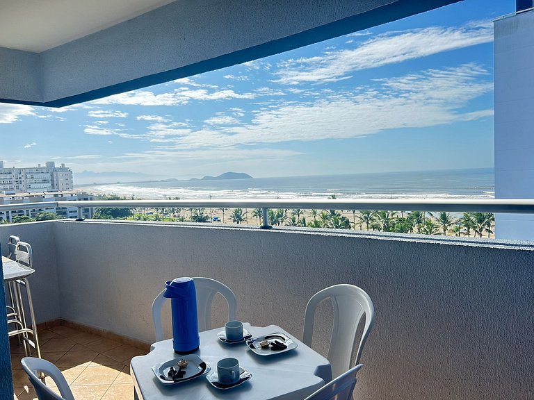 Vista mar, piscina aquecida e serviço de praia