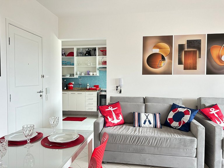 apartamento frente ao mar em Bertioga