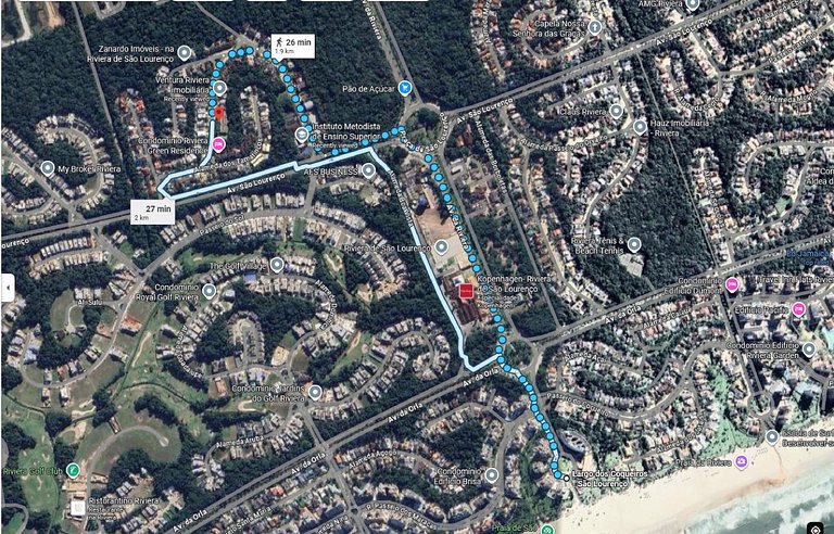 Cerca de Shopping Riviera de São Lourenço