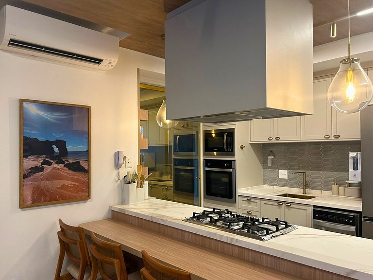 Oceanfront apartment with an excellent location