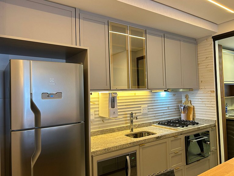 Apê frente mar com linda vista