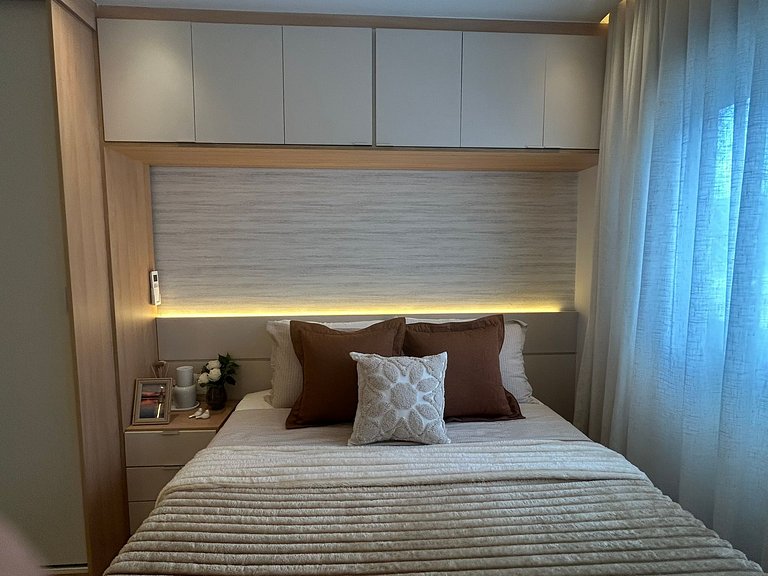 Apê frente mar com linda vista