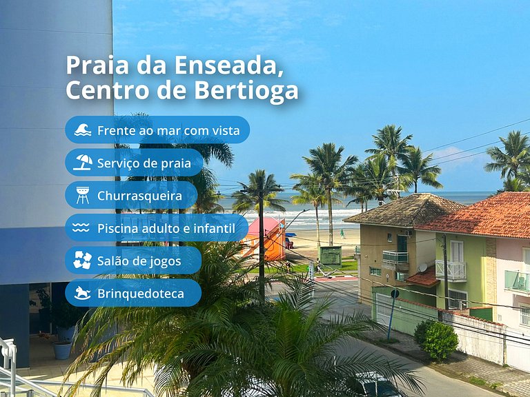 Vista y Frente al Mar + Servicio de Playa